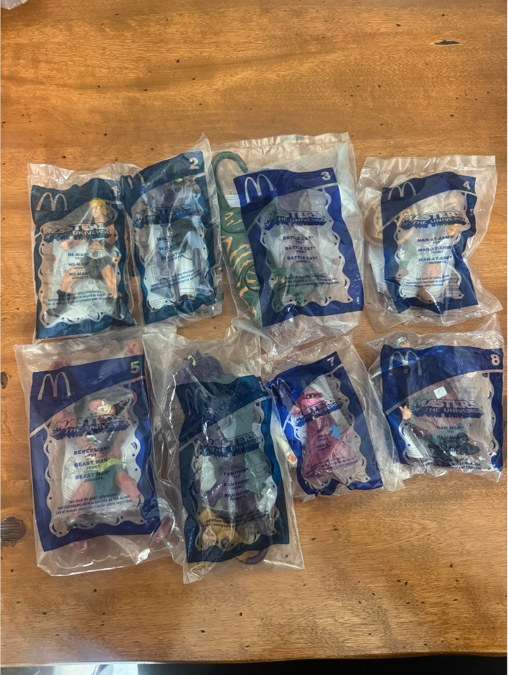 2003 Masters of the Universe McDonald’s Toys set of 8 NIB